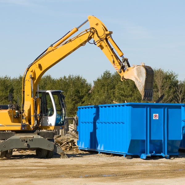 are there any restrictions on where a residential dumpster can be placed in Moriches New York